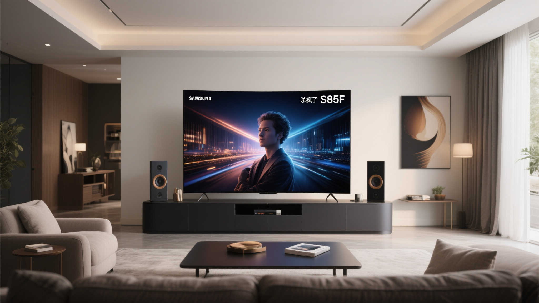 三星 S85F 电视震撼来袭!AI 赋能 OLED,开启极致视听体验 引言:科技与艺术的完美融合
在智能家居